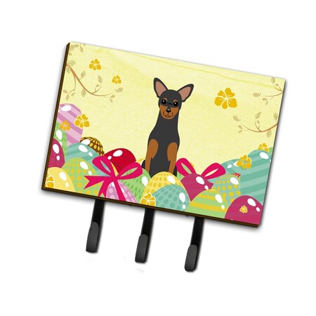 Carolines Treasures Easter Eggs Manchester Terrier Leash or Key Holder BB6028TH68